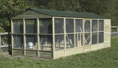 Large walking chicken house an drun