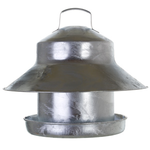 15lb Heavy Weight Galvanised Outdoor Chicken Feeder