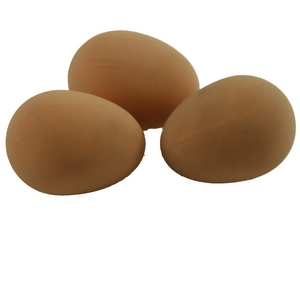 Large Brown Rubber Pot / dummy egg