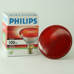 100w infra red energy saving heat lamp bulb - Red