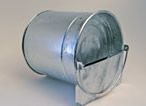 galvanised bucket drinker
