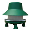 6 kg Green and white plastic outdoor chicken Feeder