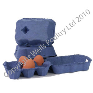 30 x 1/2 Dozen Blue Coloured Egg Boxes
