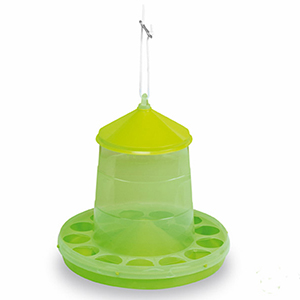 4 kg green transluscent plastic chciken feeder